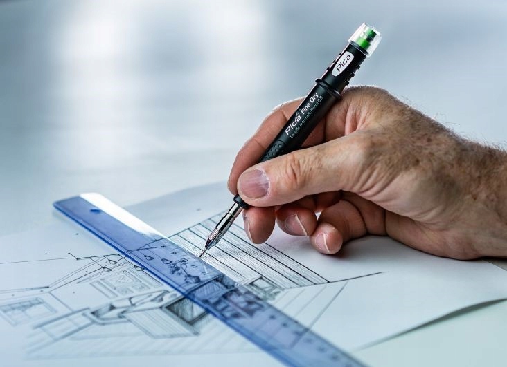 Ołówek automatyczny precyzyjny Pica 7070 0.9mm dla DIY, fachowców i stolarzy