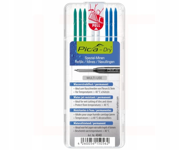 Wkłady wodoodporne do ołówka automatycznego Pica-Marker 4040 8 szt.