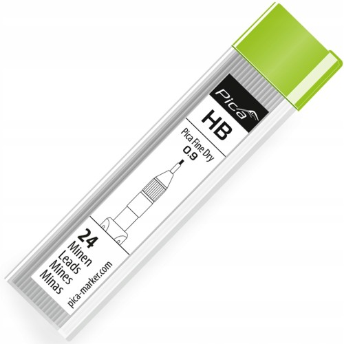 Rysiki wkłady do ołówka automatycznego Pica 7070 0.9mm Fine Dry HB 24 szt. 7030 0,9mm