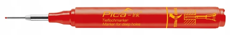 Marker Znacznik dla GŁĘBOKICH OTWORÓW PICA-Ink Deep 150/40 Czerwony 1,5mm