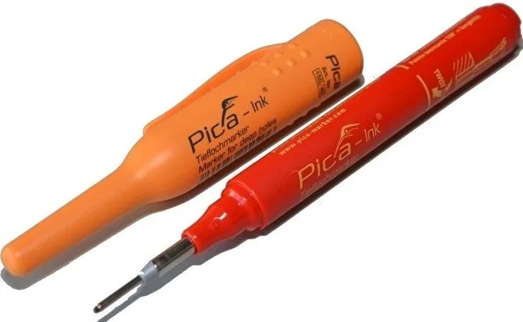 Marker Znacznik dla GŁĘBOKICH OTWORÓW PICA-Ink Deep 150/40 Czerwony 1,5mm