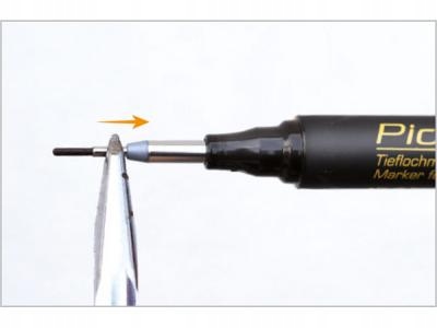 Marker Znacznik dla GŁĘBOKICH OTWORÓW PICA-Ink Deep 150/41 Niebieski 1,5mm