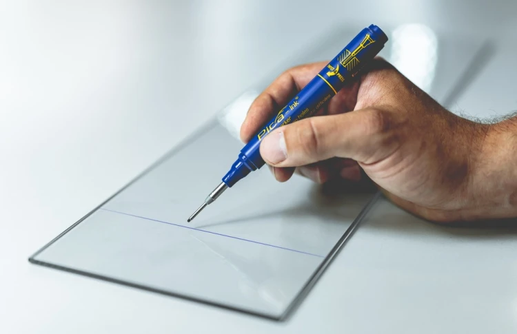 Marker Znacznik dla GŁĘBOKICH OTWORÓW PICA-Ink Deep 150/41 Niebieski 1,5mm