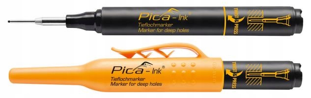 Marker Znacznik dla GŁĘBOKICH OTWORÓW PICA-Ink Deep 150/46 Czarny 1,5mm