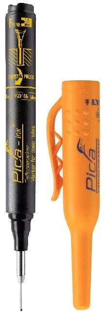 Marker Znacznik dla GŁĘBOKICH OTWORÓW PICA-Ink Deep 150/46 Czarny 1,5mm