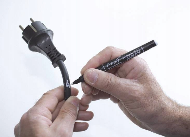 MARKER PISAK PERMANENTNY BUDOWLANY BIAŁY PRECYZYJNY 1.0-2.0mm 532/52 PICA