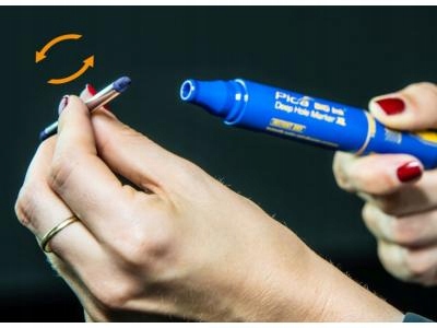 Marker Pica 170/41 znacznik do GŁĘBOKICH otworów precyzyjny niebieski BIG
