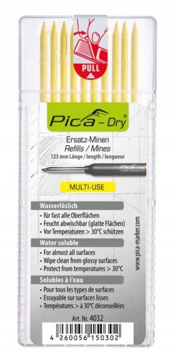 Pica 4032 Wkłady do ołówka Pica Dry 3030 żółte