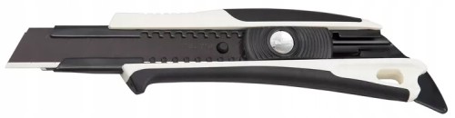 Nóż z łamanym ostrzem 18 mm czarno-biały z płetwą TAJIMA DFC560N/W1