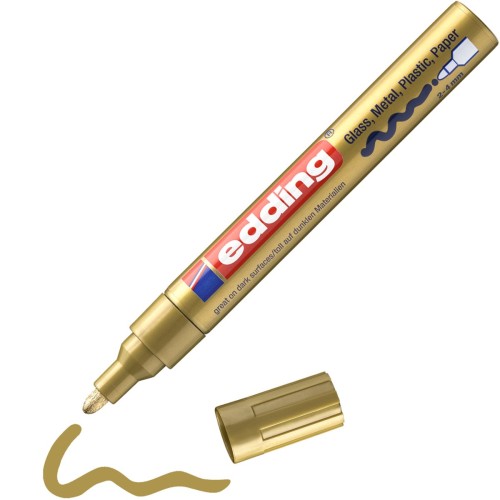 Marker olejowy permanentny Edding E-750 1 szt. złoty 2-4mm