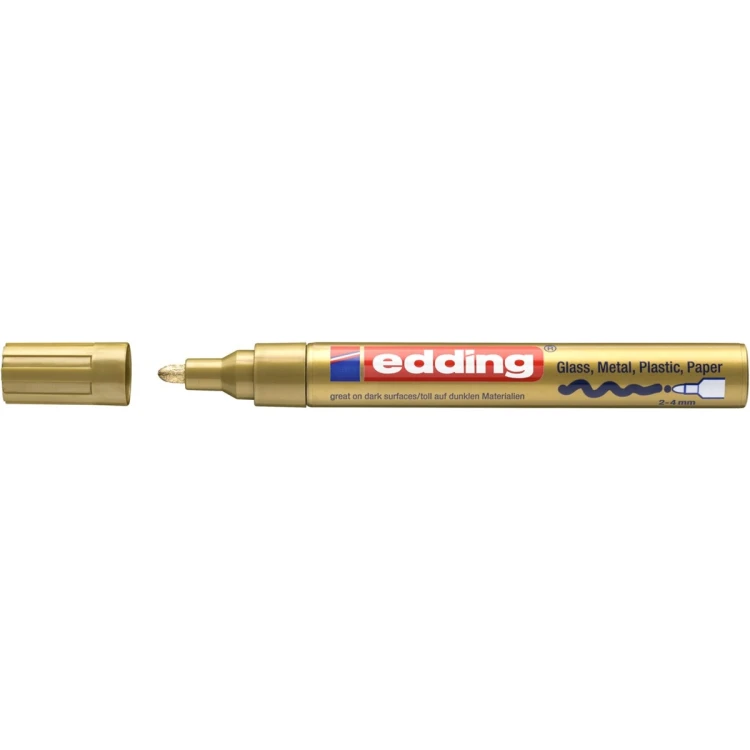 Marker olejowy permanentny Edding E-750 1 szt. złoty 2-4mm