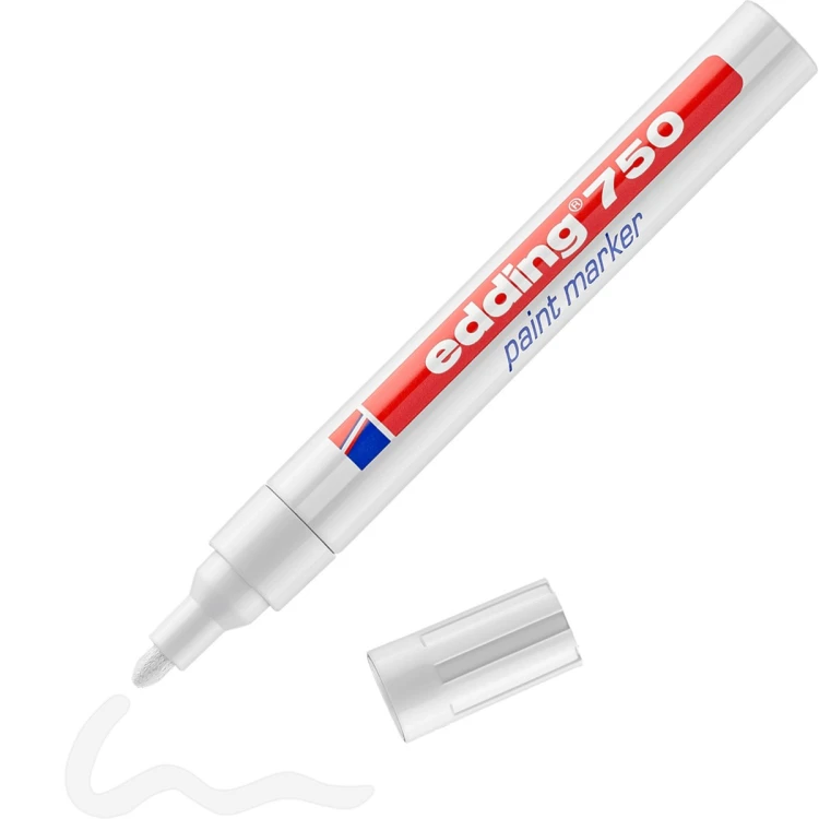 Marker olejowy permanentny Edding E-750 1 szt. biały 2-4mm