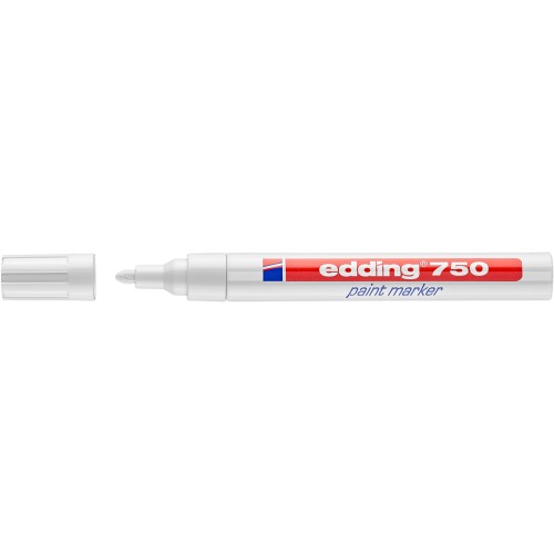 Marker olejowy permanentny Edding E-750 1 szt. biały 2-4mm