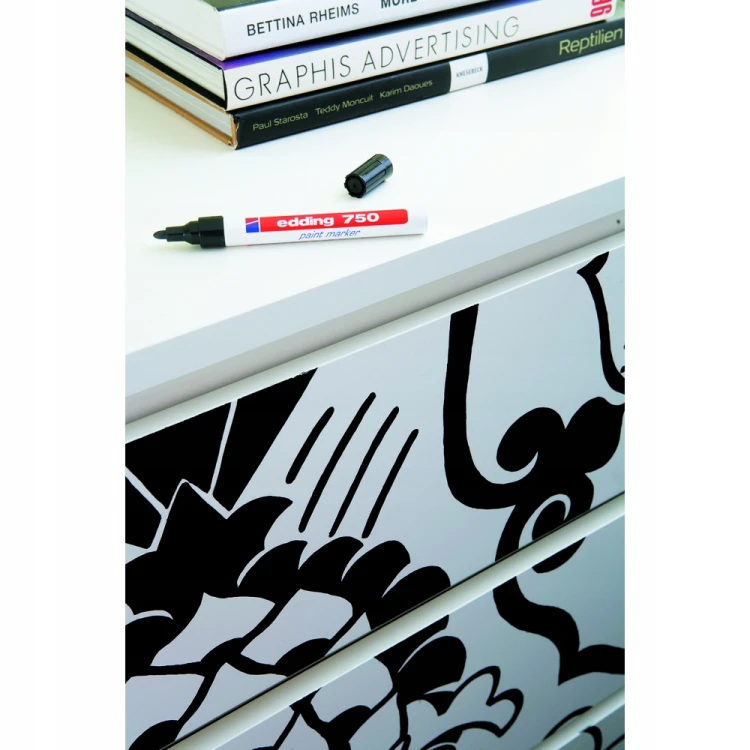 Marker olejowy permanentny Edding E-750 1 szt. czarny 2-4mm