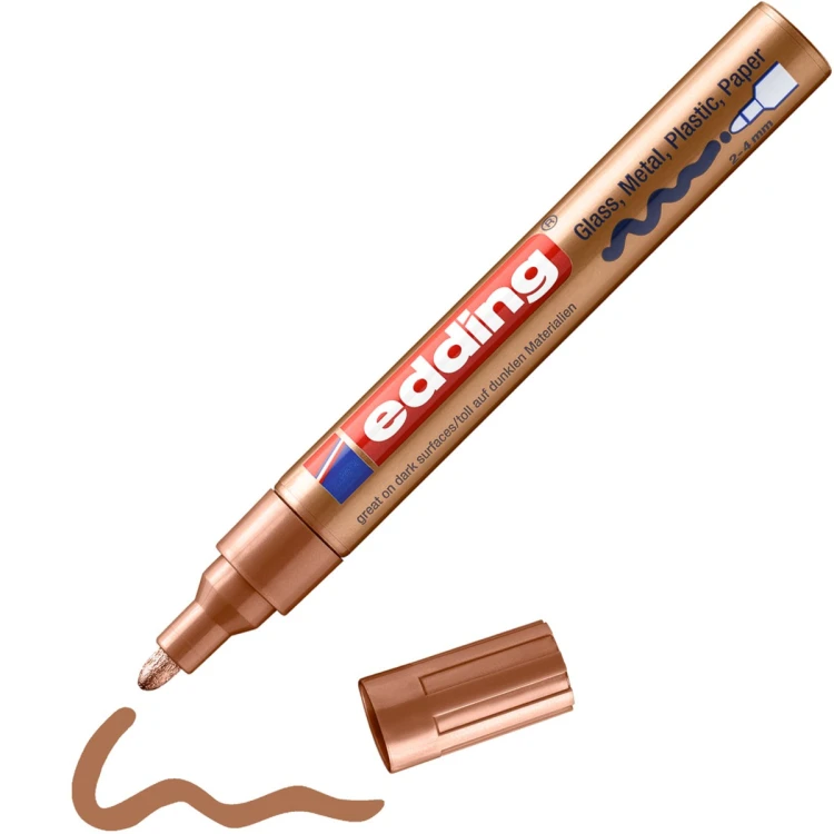 Marker olejowy permanentny Edding E-750 1 szt. miedziany brązowy 2-4mm