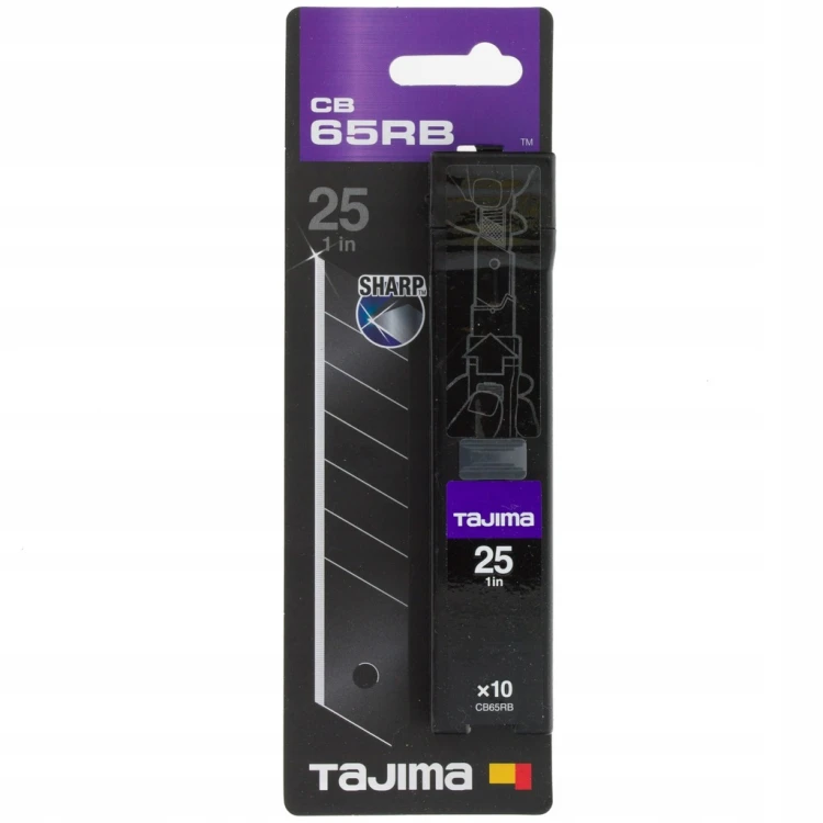 Ostrza łamane czarne TAJIMA Razar Black CB65RBC 25 mm