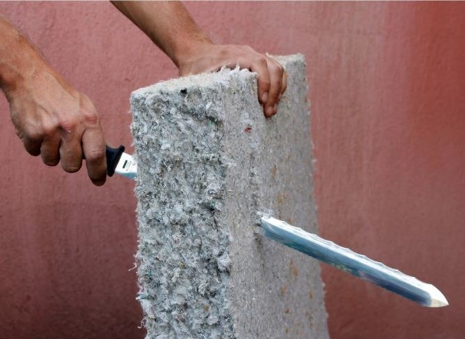 Nóż do cięcia wełny mineralnej materiałów izolacyjnych 420 mm EDMA 168055