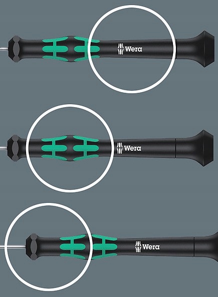 Wkrętak precyzyjny sześciokątny z kulką WERA HEX 3,0x60 mm 05118096001