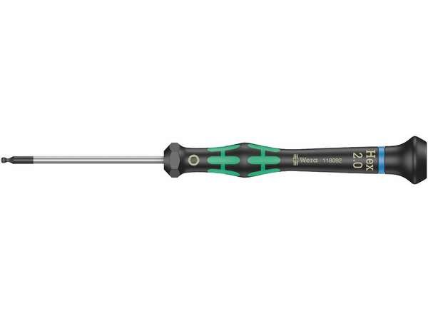 Wkrętak precyzyjny sześciokątny z kulką WERA HEX 2,0x60 mm 05118092001