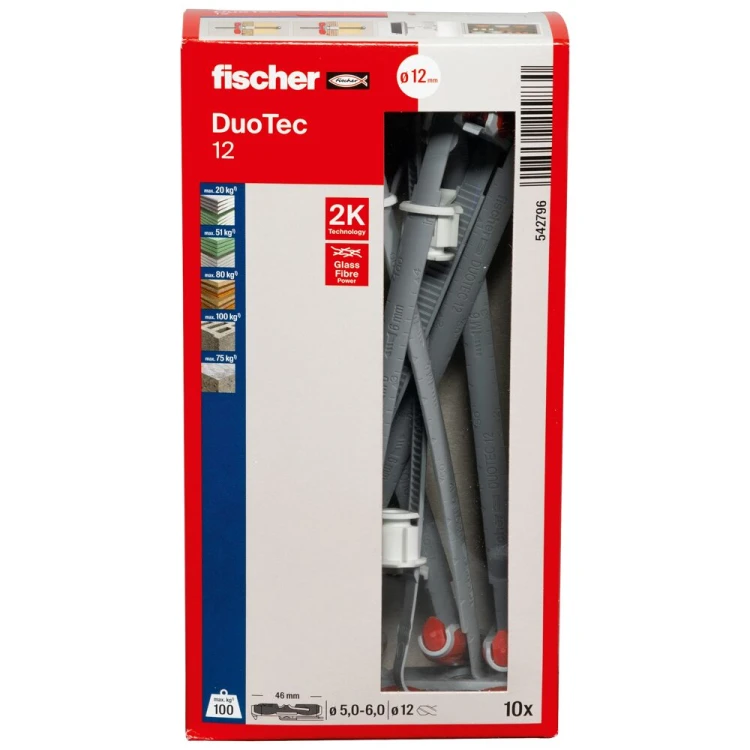 Kołek zaciskowy DuoTec 12 10 szt. 00542796