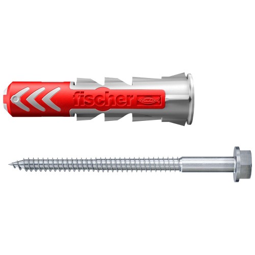 Kołek rozporowy fischer DuoPower 10 x 50 S z bezpiecznym wkrętem 25 szt. 00535461