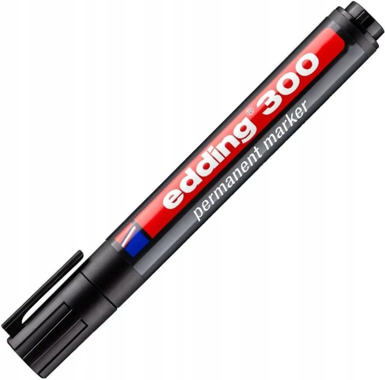 Marker permanentny czarny EDDING E-300 1,5-3mm