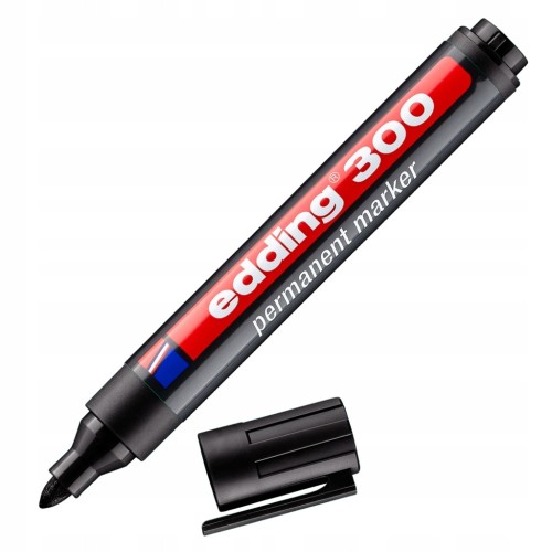 Marker permanentny czarny EDDING E-300 1,5-3mm